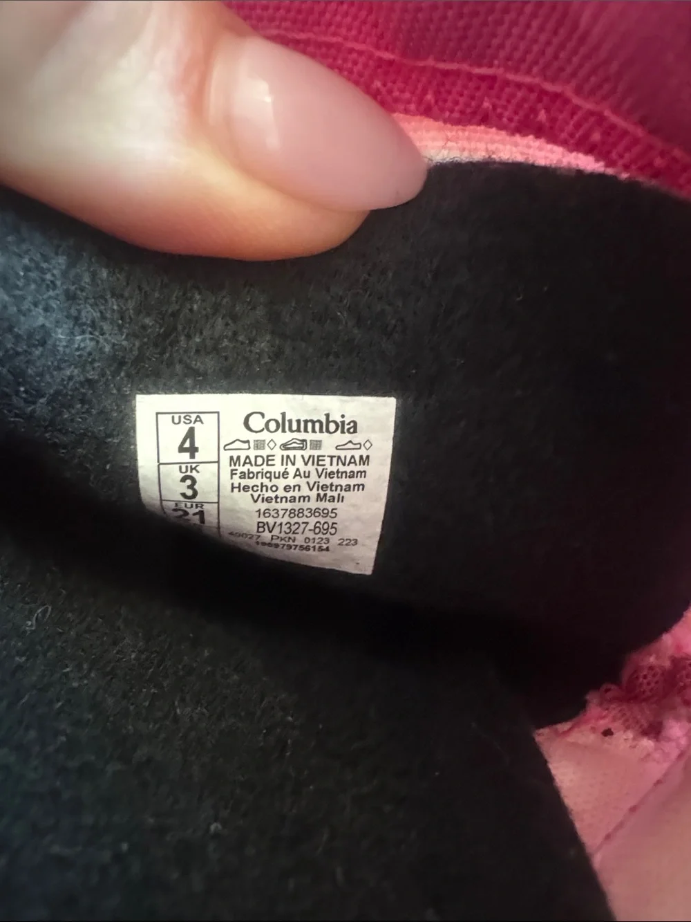 Columbia Girls Pink Floral Waterproof Snow Boots